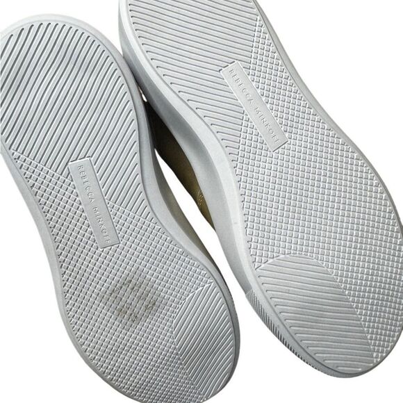 NWT Rebecca Minkoff Lizzie gold sneakers size 6 - Picture 7 of 10